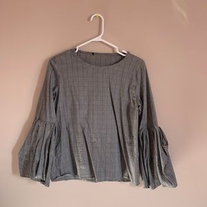Zara bell sleeves top